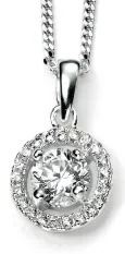 Collier solitaire étincelant - éclat diamant en argent 925 ✨