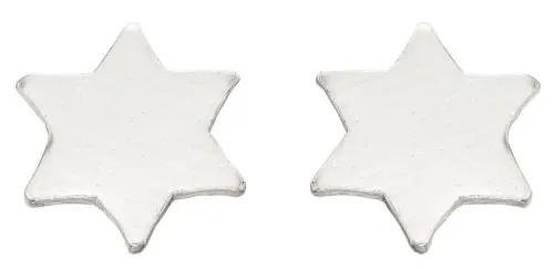 Mon-bijou - D022 - Boucle d'oreille étoile en argent 925/1000