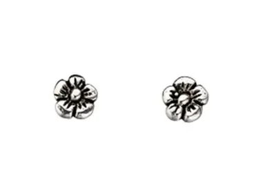 Mon-bijou - D905 - Boucle d'oreille petite fleure en argent 925/1000