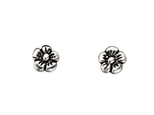 Mon-bijou - D905 - Boucle d'oreille petite fleure en argent 925/1000