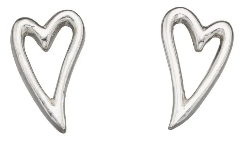 Boucles d oreilles cœur lumineux en argent 925 rhodié