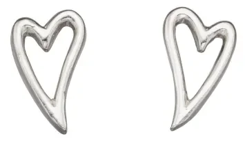 Mon-bijou - D938c - Boucle d'oreille cœur en argent 925/1000