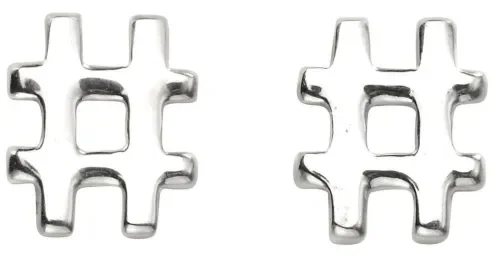 Mon-bijou - D961 - Boucle d'oreille original en argent 925/1000