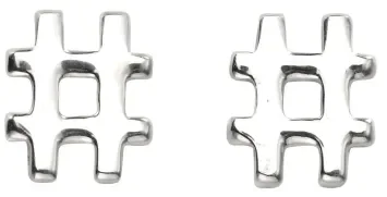 Mon-bijou - D961 - Boucle d'oreille original en argent 925/1000