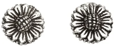 Mon-bijou - D966 - Boucle d'oreille fleur en argent 925/1000