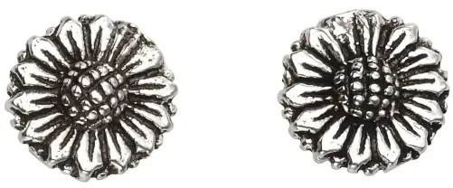 Mon-bijou - D966 - Boucle d'oreille fleur en argent 925/1000