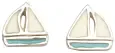 Boucles d oreilles voilier odyssée  argent 925