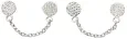 Boucles d oreilles en argent massif 925 rhodié