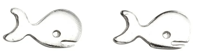 Boucles d oreilles baleine  écho de l océan  en argent 925