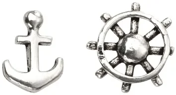 Mon-bijou - D2007c - Boucle d'oreille marin en argent 925/1000