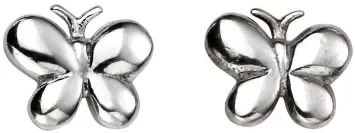 Mon-bijou - D2009c - Boucle d'oreille papillon en argent 925/1000