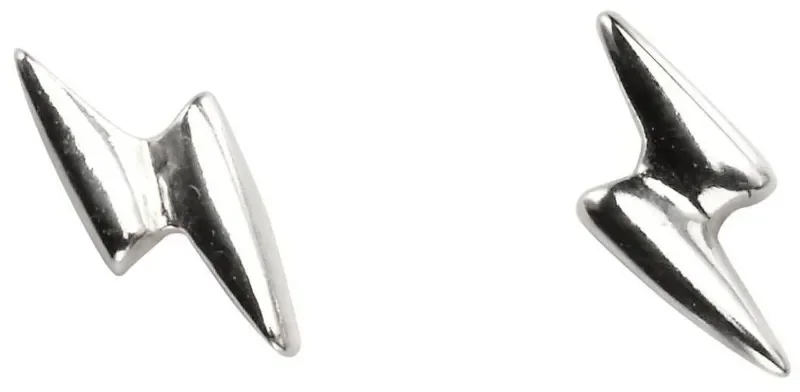 Boucles d oreilles boucles éclair  foudre  en argent 925 rhodié