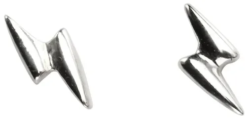 Boucles d oreilles boucles éclair  foudre  en argent 925 rhodié