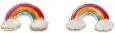 Boucles d oreilles iris arc-en-ciel en argent 925