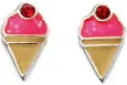 Boucles d oreilles glace fraise en argent 925 rhodié