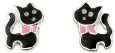 Boucles d oreilles boucles chat  griffe discrète  en argent 925