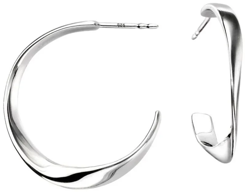 Boucles d oreilles boucles  éclat céleste  en argent 925 rhodié