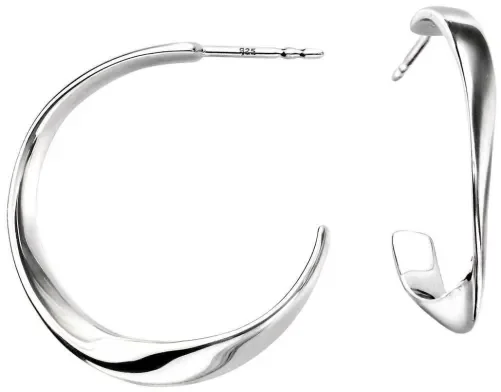 Boucles d oreilles boucles  éclat céleste  en argent 925 rhodié