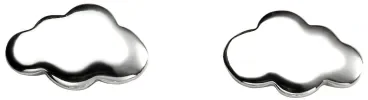 Mon-bijou - D5403 - Boucle d'oreille nuage en argent 925/1000