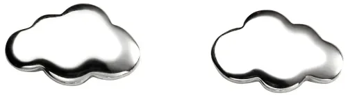 Mon-bijou - D5403 - Boucle d'oreille nuage en argent 925/1000