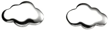 Mon-bijou - D5403 - Boucle d'oreille nuage en argent 925/1000