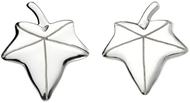Boucles d oreilles gaïa feuille en argent 925