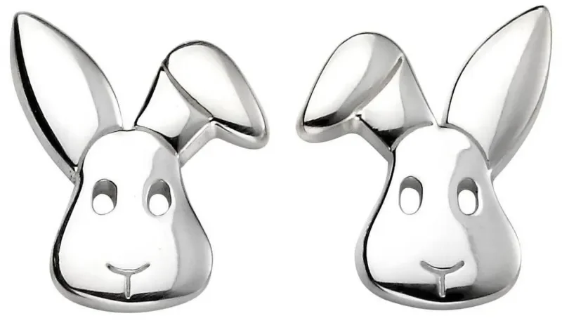Boucles d oreilles lapin malicieux - argent 925