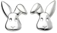 Boucles d oreilles lapin malicieux - argent 925