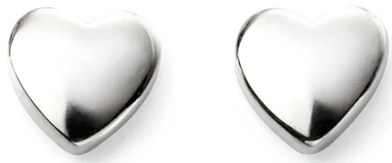 Boucles d oreilles cœur  amour éternel  en argent 925 rhodié