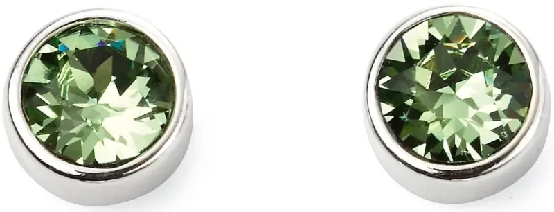 Boucles d oreilles éclat de péridot en argent 925