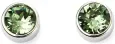 Boucles d oreilles éclat de péridot en argent 925