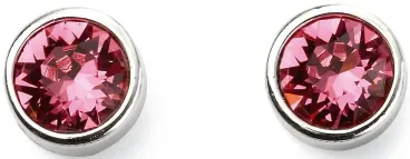 Mon-bijou - D5565 - Boucle d'oreille chic pierre d'octobre en argent 925/1000