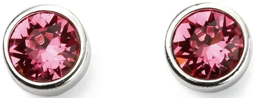 Mon-bijou - D5565 - Boucle d'oreille chic pierre d'octobre en argent 925/1000