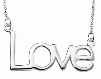Mon-bijou - D4102 - Collier chic love en argent 925/1000