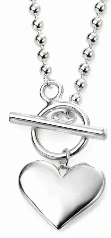 Mon-bijou - D4221 - Collier original cœur en argent 925/1000