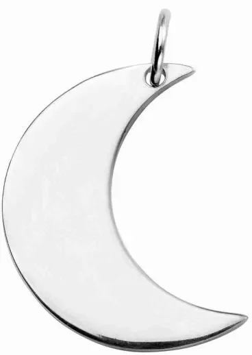 Mon-bijou - D4450 - Collier lune en argent 925/1000