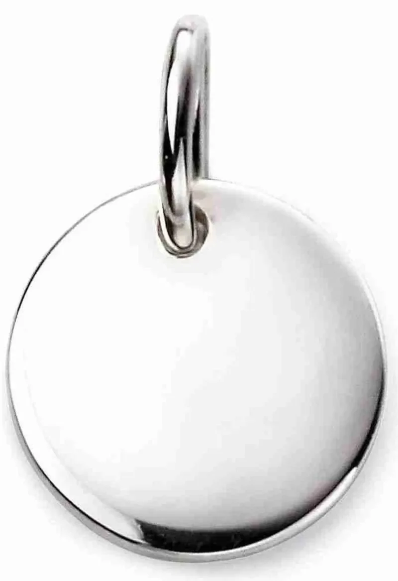 Collier médaille à graver  mon secret  en argent 925 personnalisable