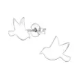 Boucles d oreilles hirondelle en argent 925 - l envol poétique