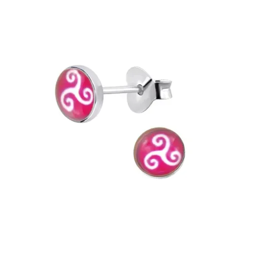 Boucles d oreilles celtiques  nœud sacré  en argent massif 925