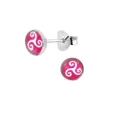 Boucles d oreilles celtiques  nœud sacré  en argent massif 925