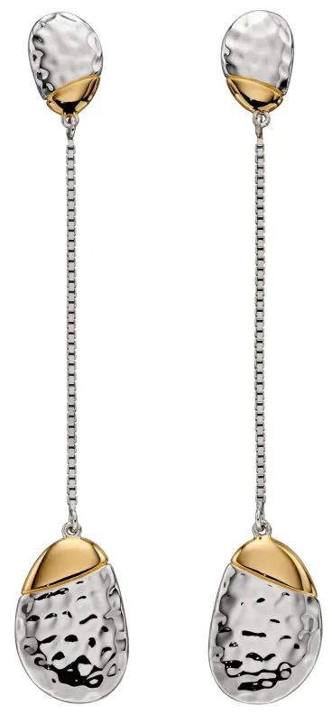 Mon-bijou - D5837 - Boucle d'oreille tendance plaqué or en argent 925/1000