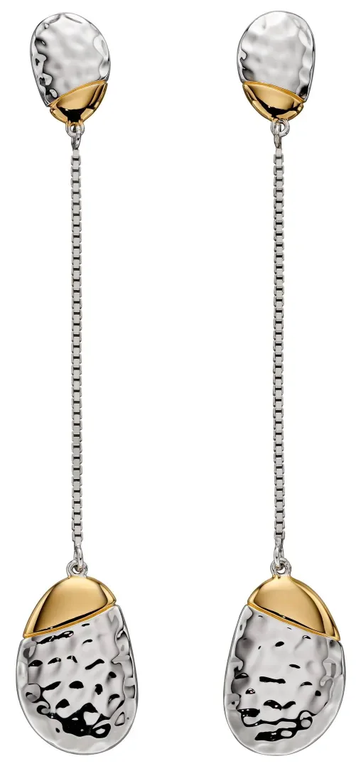 Mon-bijou - D5837 - Boucle d'oreille tendance plaqué or en argent 925/1000