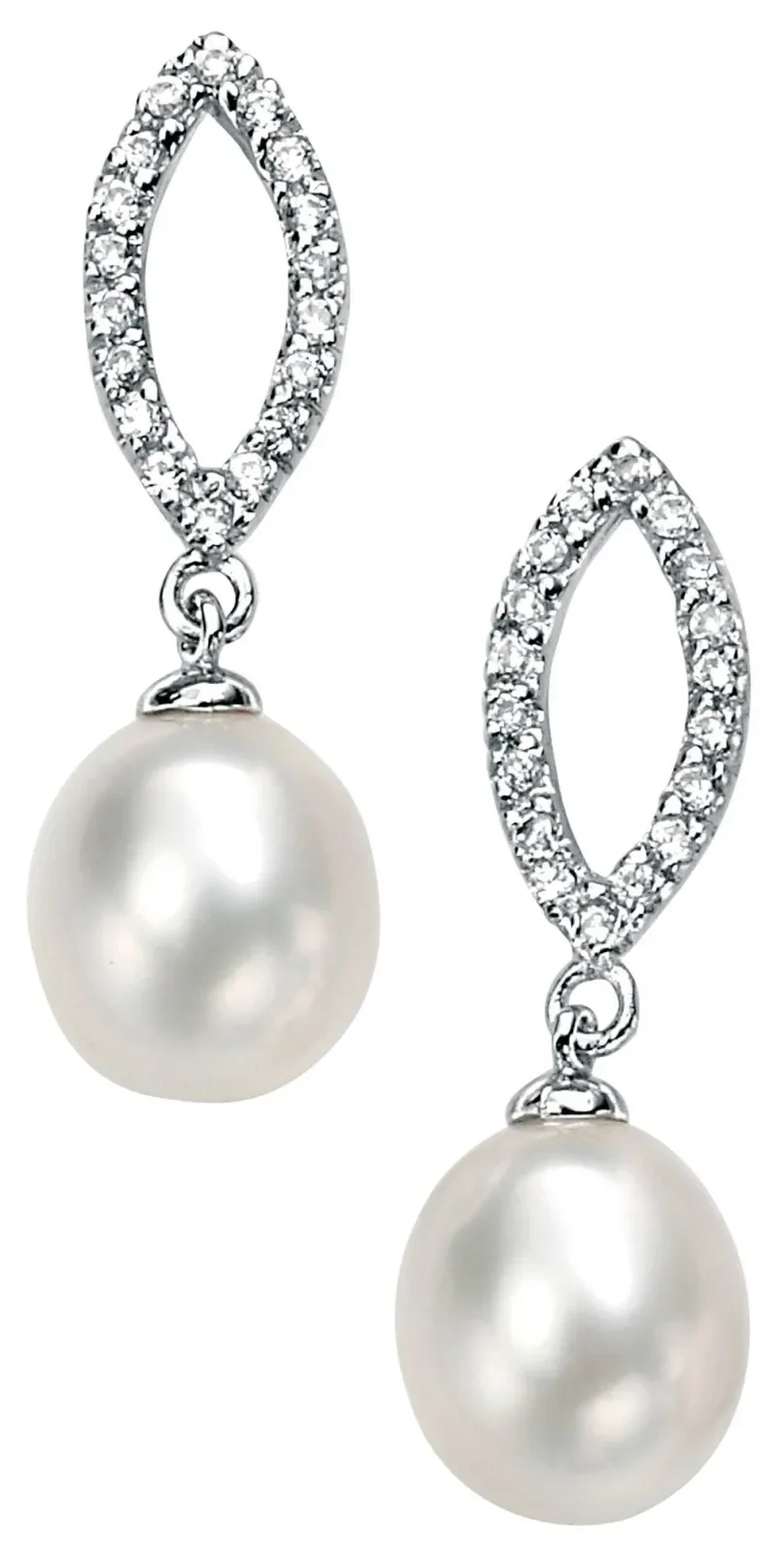 Boucles d oreilles perle de culture et argent 925 - éclat nacré