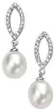 Boucles d oreilles perle de culture et argent 925 - éclat nacré