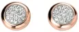 Boucles d oreilles  aurore  en argent 925 plaqué or rose