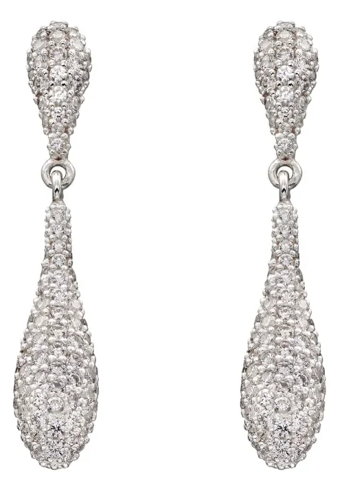 Boucles d oreilles aura - argent 925 rhodié, éclat tendance