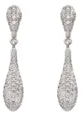 Boucles d oreilles aura - argent 925 rhodié, éclat tendance