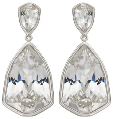 Mon-bijou - D5825 - Boucle d'oreille chic et tendance cristal en argent 925/1000