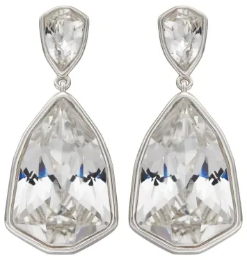 Mon-bijou - D5825 - Boucle d'oreille chic et tendance cristal en argent 925/1000