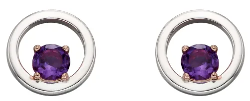 Boucles d oreilles éclat d améthyste véritable sur argent 925